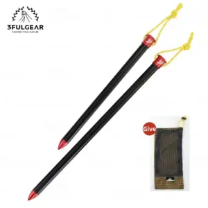 Piquets de tente en alliage d'aluminium 15/20 cm, lot de 6/10