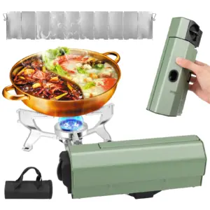 Réchaud à gaz portable ultraléger à brûleur réglable