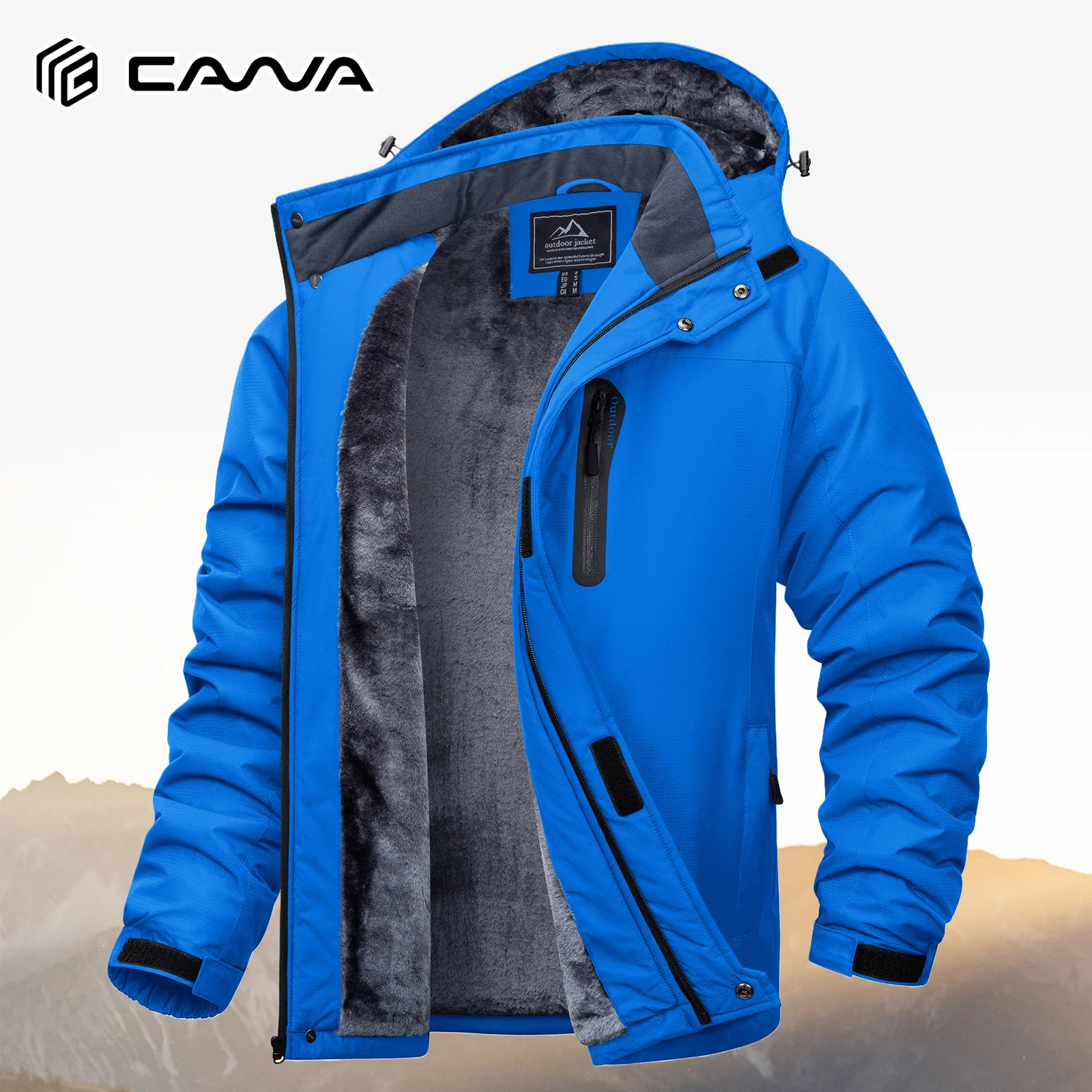 Veste polaire de ski imperméable coupe-vent pour homme
