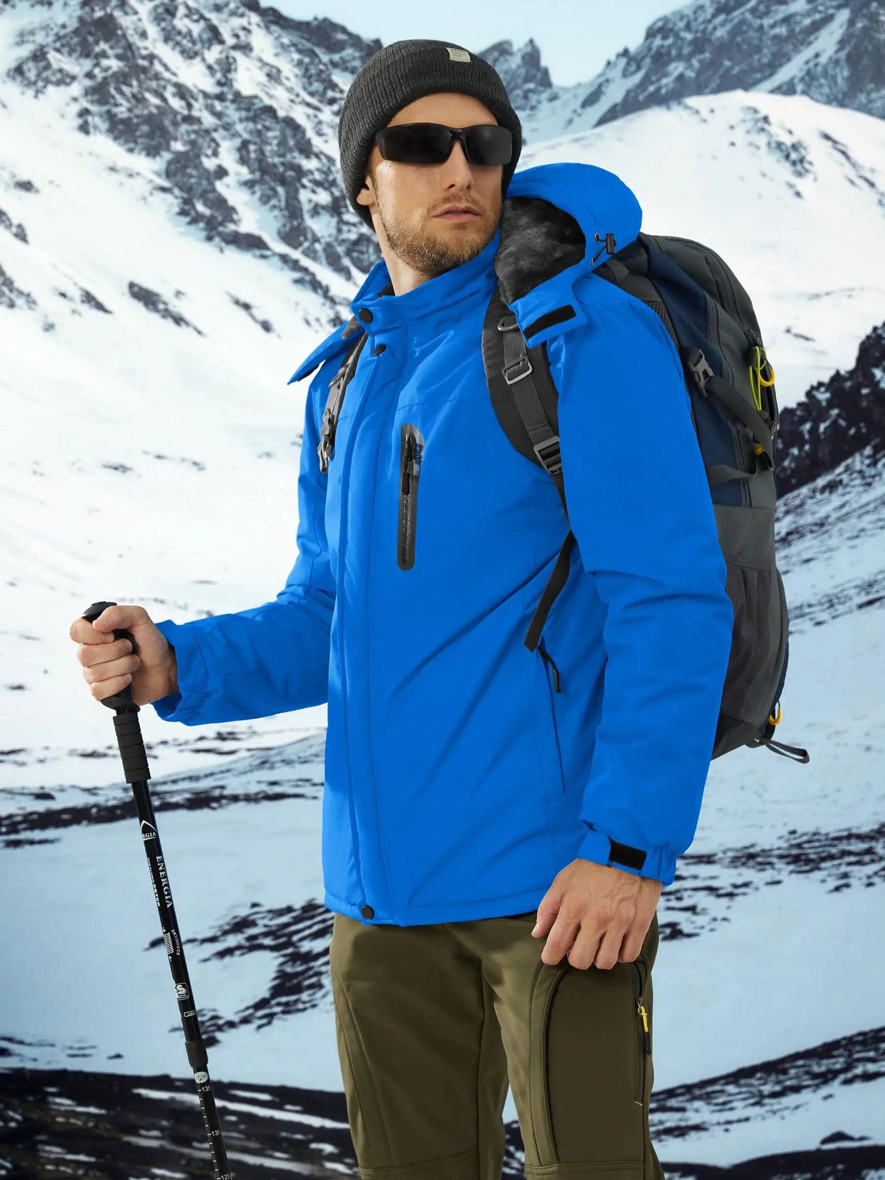 Veste polaire de ski imperméable coupe-vent pour homme – Image 4