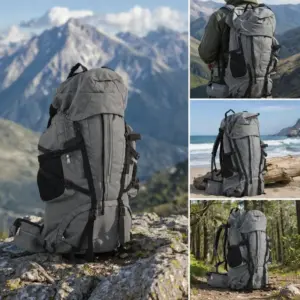 Sac à dos de randonnée 60L grande capacité pour trekking
