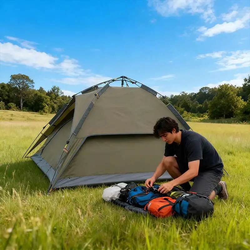 Tente de camping double paroi