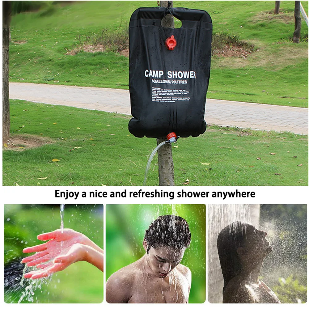 Sac de douche solaire portable 20L/40L pour extérieur – Image 4