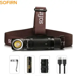 Lampe frontale rechargeable 1200lm à optique TIR